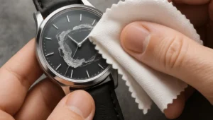 پاک کردن چسب از روی ساعت سطح ساعت معمولاً ترکیبی از فلز، پلاستیک، شیشه یا رزین است و هر نوع ماده ممکن است نسبت به حلالها واکنش متفاوتی نشان دهد. برای پاک کردن چسب از سطوحی مانند بدنه یا بند ساعت، استفاده از الکل یا استون تنها در صورت انجام تست اولیه توصیه میشود. ابتدا باید چسب را با پارچه آغشته به الکل نرم کرد و سپس با کاردک پلاستیکی یا ناخن، آن را بهآرامی جدا نمود. اگر ساعت دارای سطح حساسی باشد، روغنهای گیاهی مانند زیتون یا نارگیل بهترین انتخاب هستند زیرا بدون آسیب، توان نرم کردن چسب را دارند. پس از پایان کار، شستوشوی سطح با آب و صابون برای حذف کامل حلال و جلوگیری از باقیماندن لکه ضروری است. استفاده از سشوار نیز در مواردی که چسب سخت شده باشد، به نرم شدن آن کمک میکند.