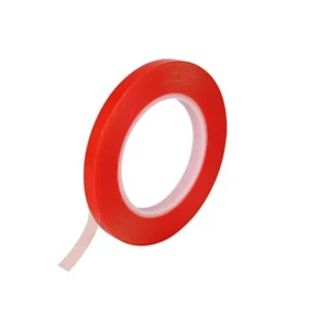 چسب دوطرفه قرمز عرض 1 سانتی‌متر مناسب نصب قطعات و سطوح صاف