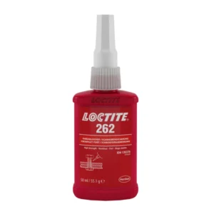 چسب قفل رزوه لاکتایت مدل Loctite 262 حجم 50 میلی‌لیتر قرمز با استحکام بالا