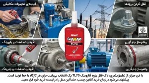 لاک قفل رزوه آناروبیک مدل TL70 غفاری 50 گرمی (معادل لاکتایت 270) 1 لاک قفل رزوه آناروبیک TL70 غفاری
