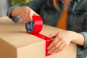 نوارچسب کارتنی رنگی قرمز