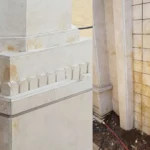 زرد شدن چسب ۱۲۳ هنگام سنگ‌کاری