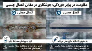 جوشکاری در برابر اتصال چسب؛ کدام روش برای اتصال قطعات بهتر است؟ 3 جوشکاری در برابر اتصال چسب
